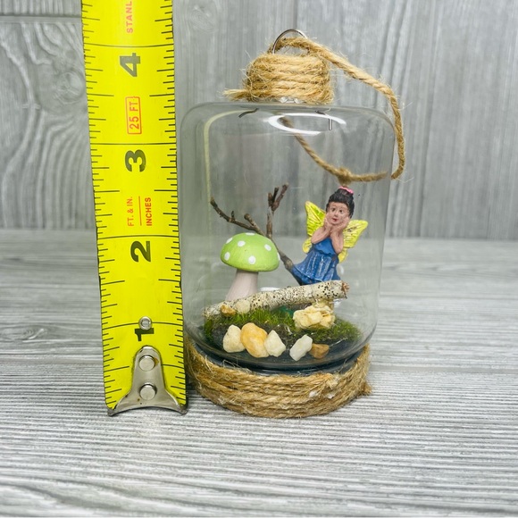Adopt a fairy Handmade terrariums fairy’s hanging decoration art whimsical gnome - Picture 3 of 3